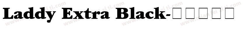 Laddy Extra Black字体转换